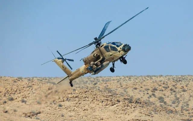 Israeli government approves funding for 12 Apache helicopters