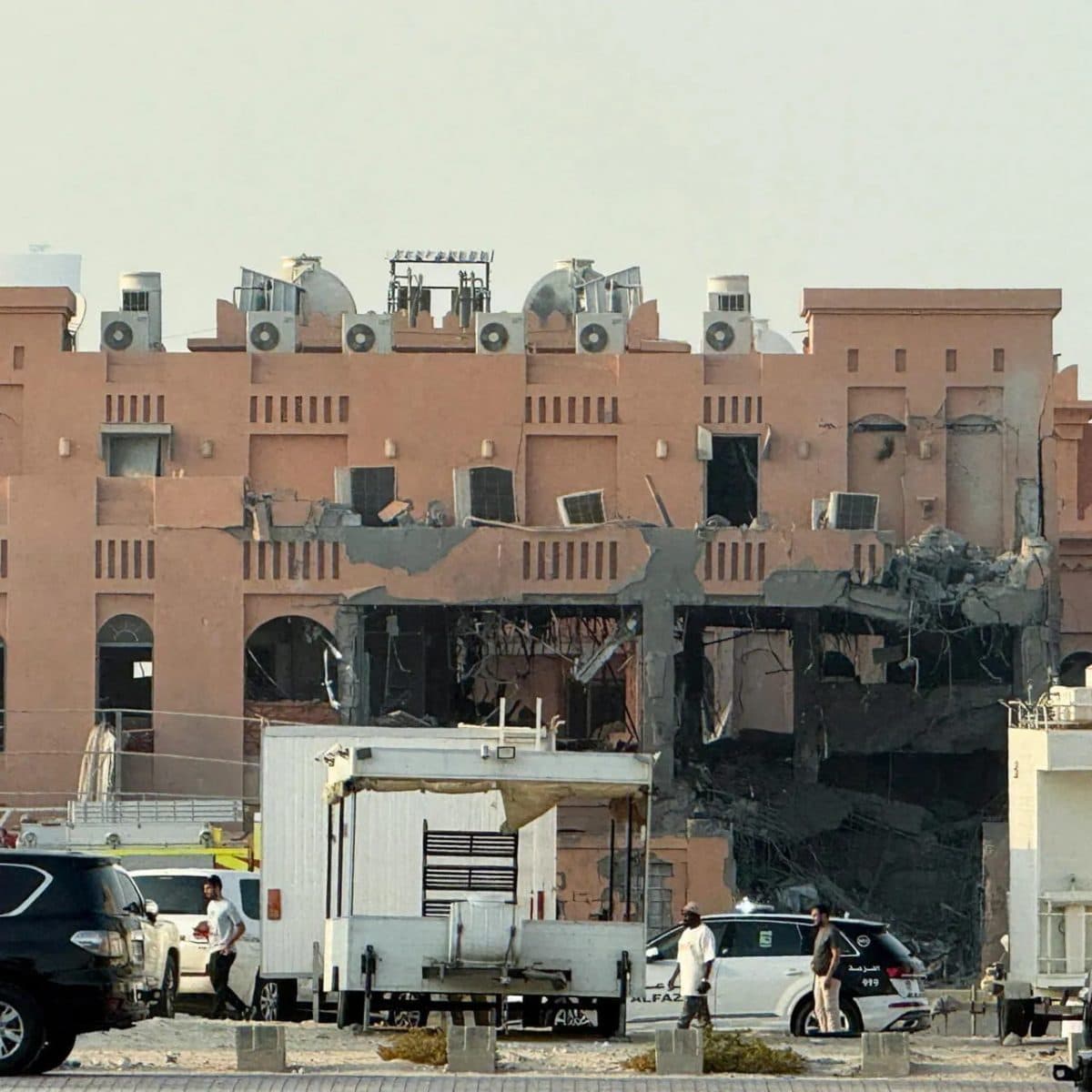 فيديو لأول مرة يظهر استهداف وفد حماس في قطر