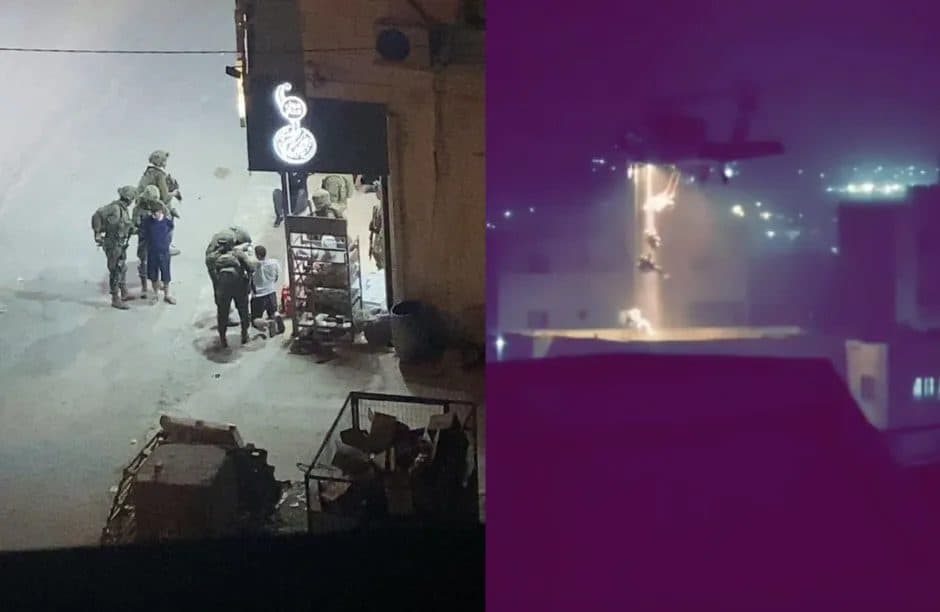إنزال جوي واعتقالات في الضفة