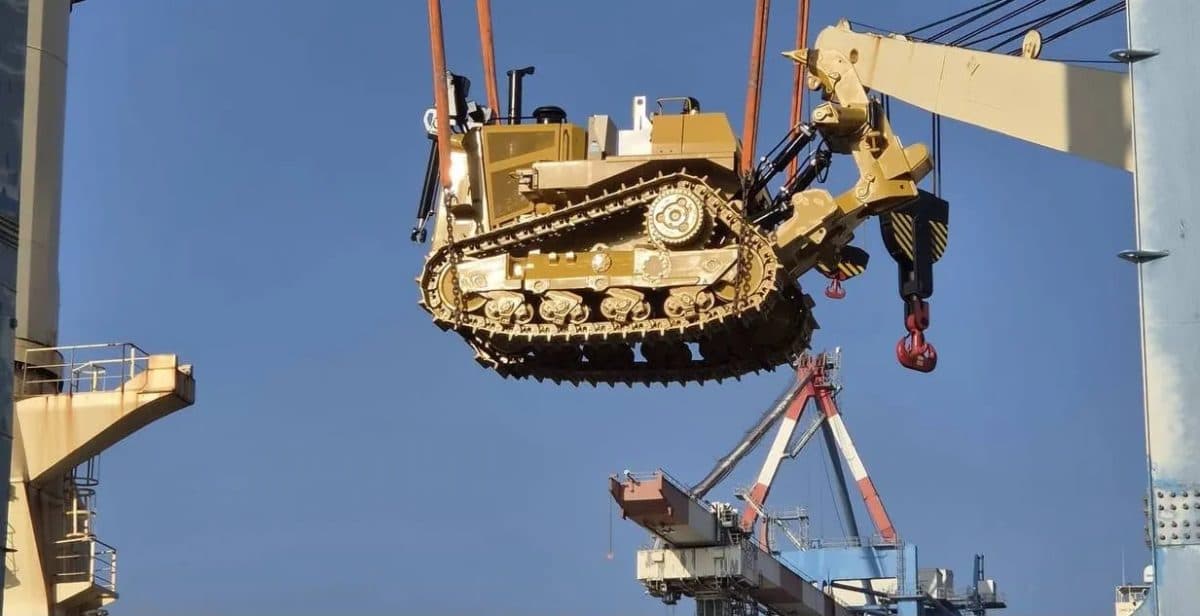 US military equipment arrives for occupation