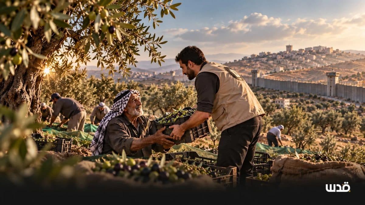 حملة دعم للمزارعين خلال موسم الزيتون