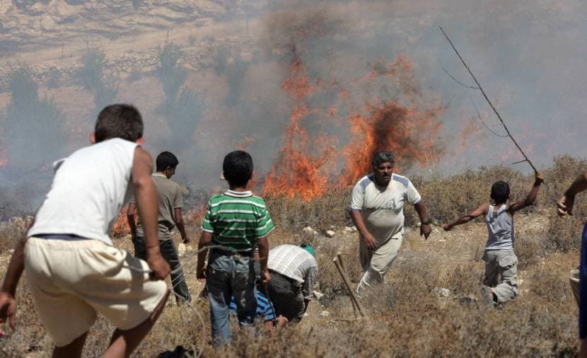 إصابة 7 فلسطينيين في هجوم للمستوطنين شرق قلقيلية