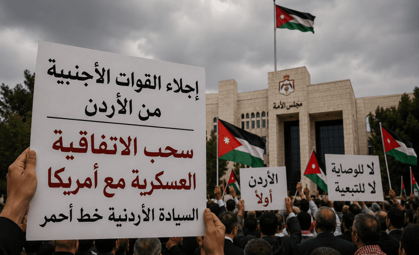 أردنيون يطالبون بإنهاء الوجود الأجنبي