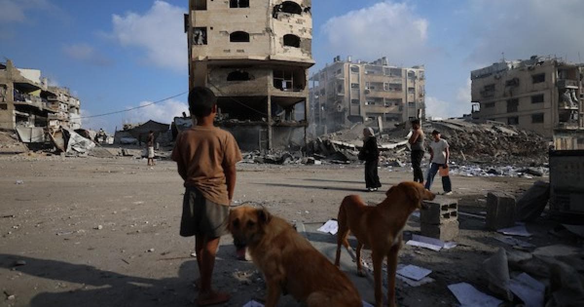 Palestinians assess Gaza airstrike damage