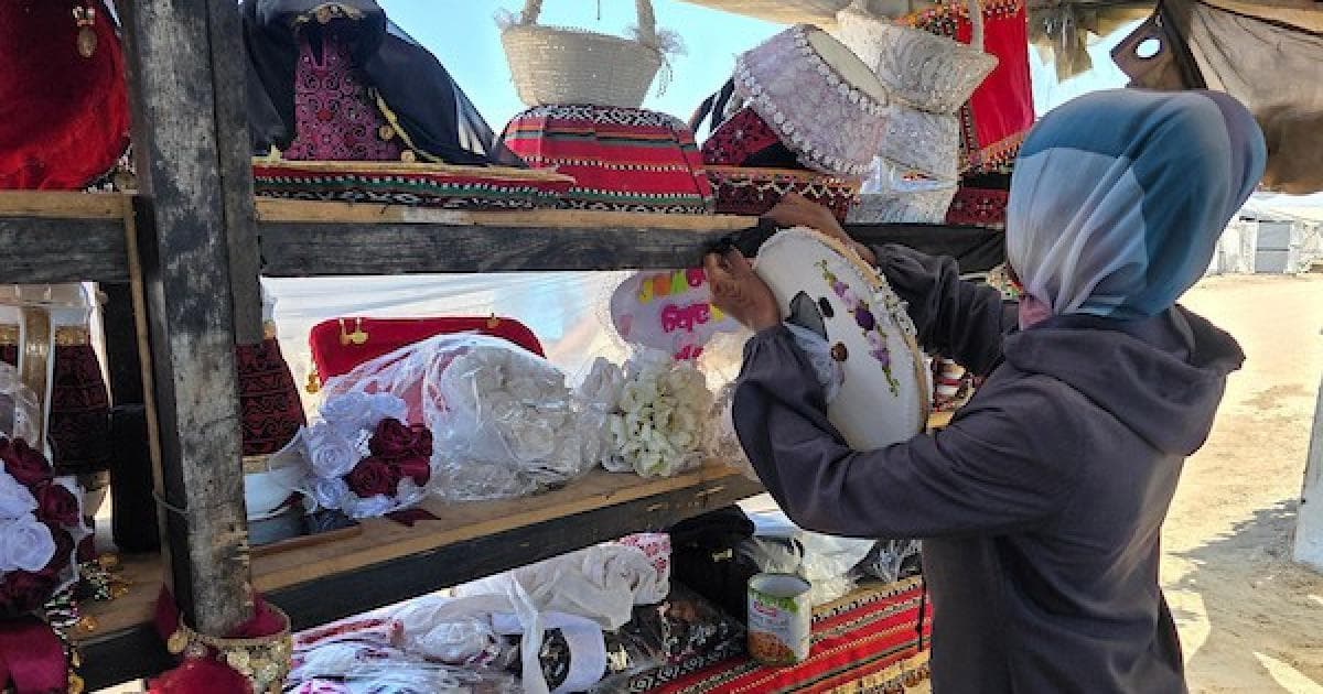 Ma'asi tent symbolizes livelihood and hope