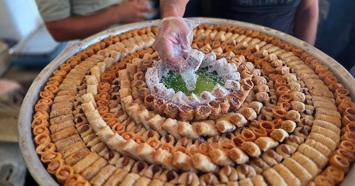 Palestinians Buy Sweets After Tawjihi Results