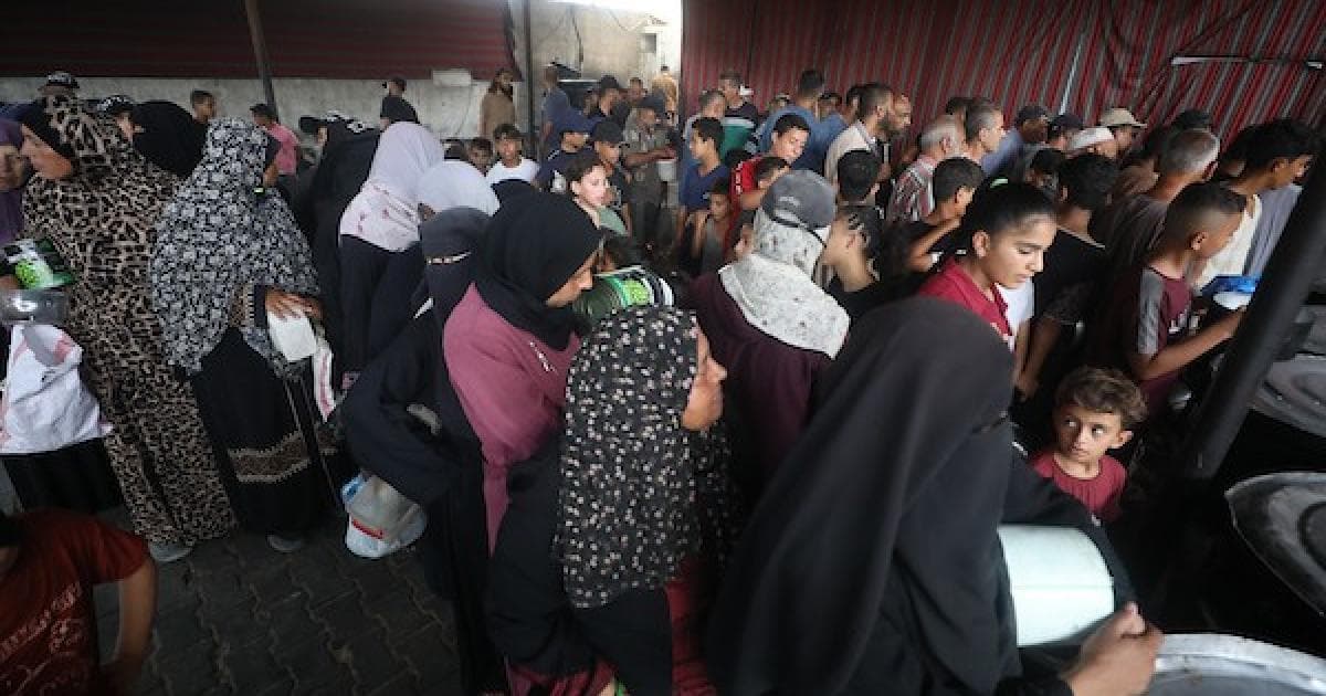 Palestinians Seek Aid in Nuseirat Camp