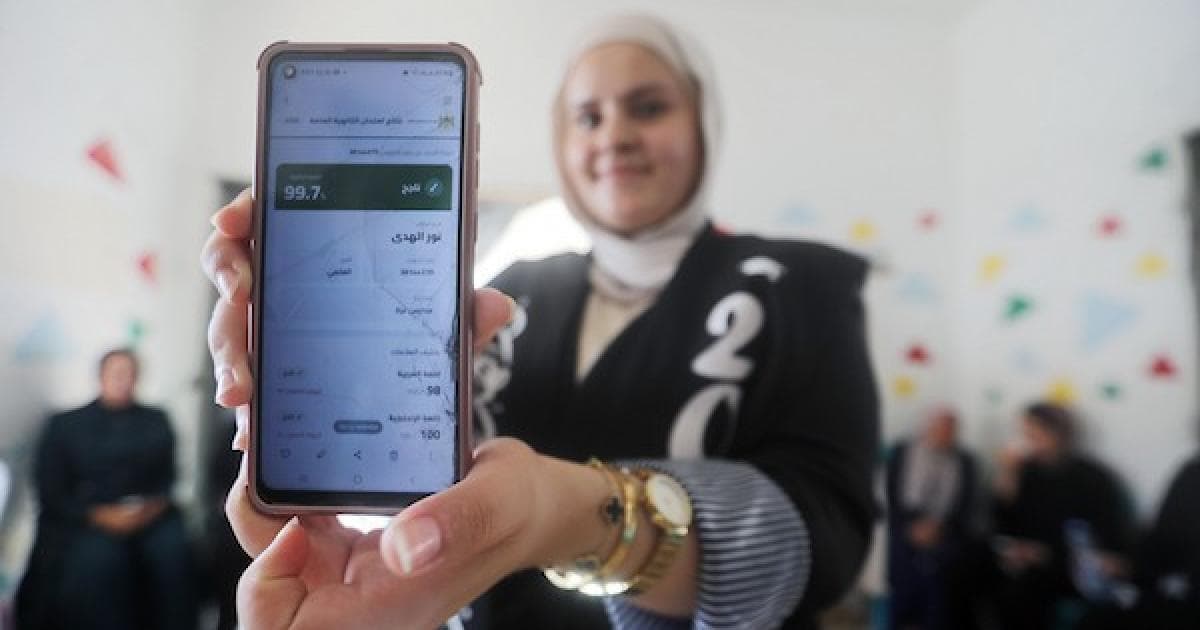 Gaza student scores 99.7% after loss