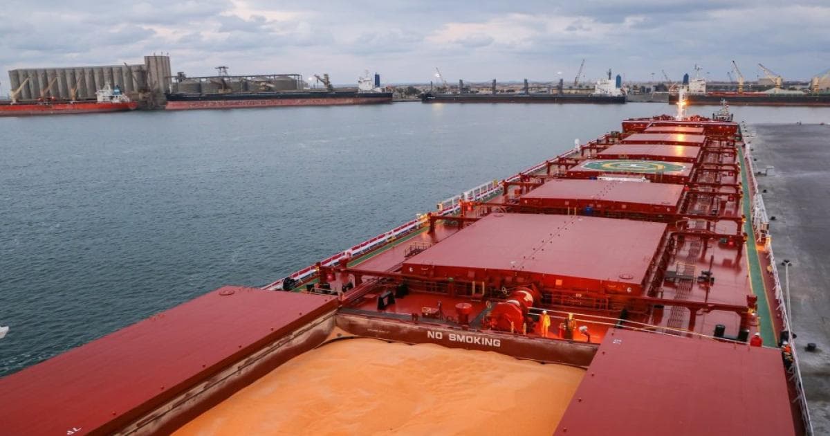 Gas ship fire at Damietta controlled Ambrey reports drone attack on US tanker