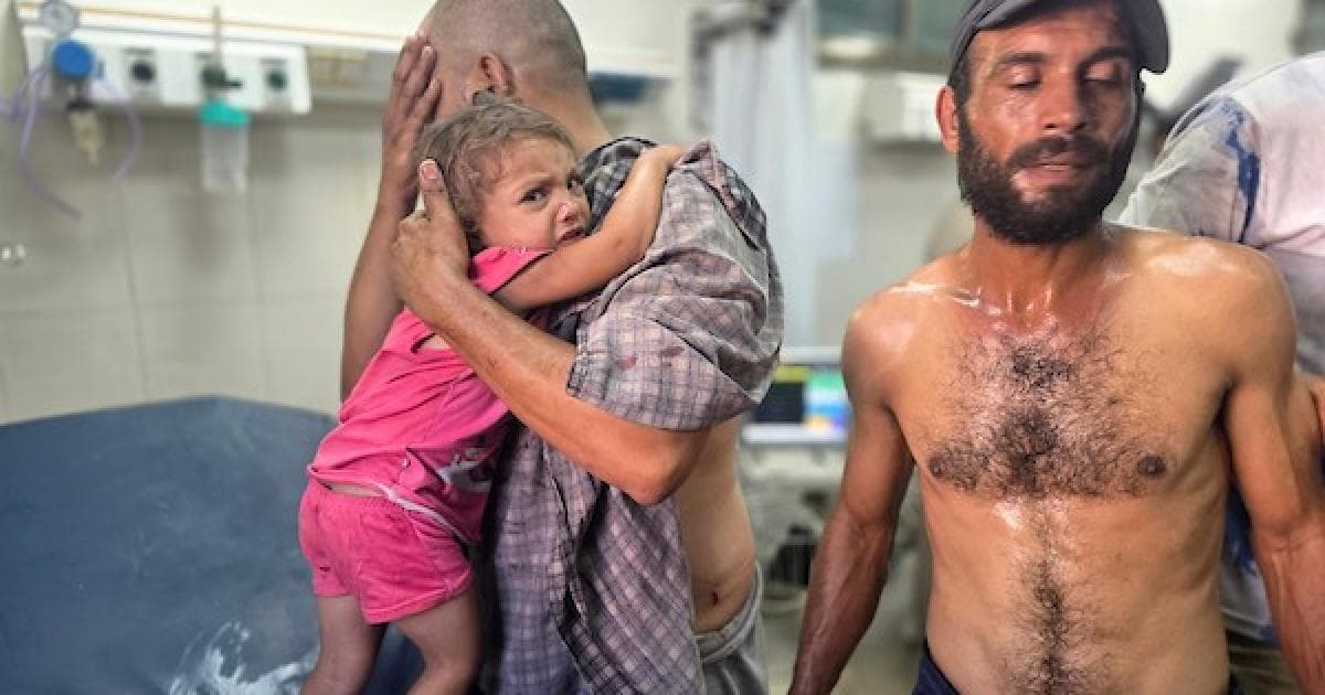 Palestinians transfer seven injured after Gaza strike
