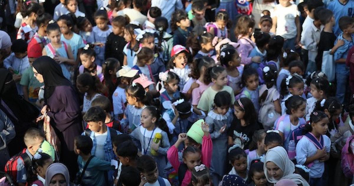 Education resumes at damaged UNRWA schools in Nuseirat
