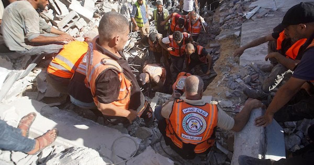 Gaza Building Collapse Kills 21 People