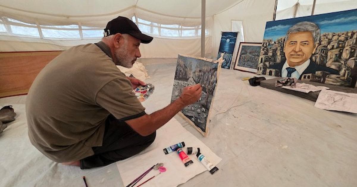 Gaza Artist Paints War Memories