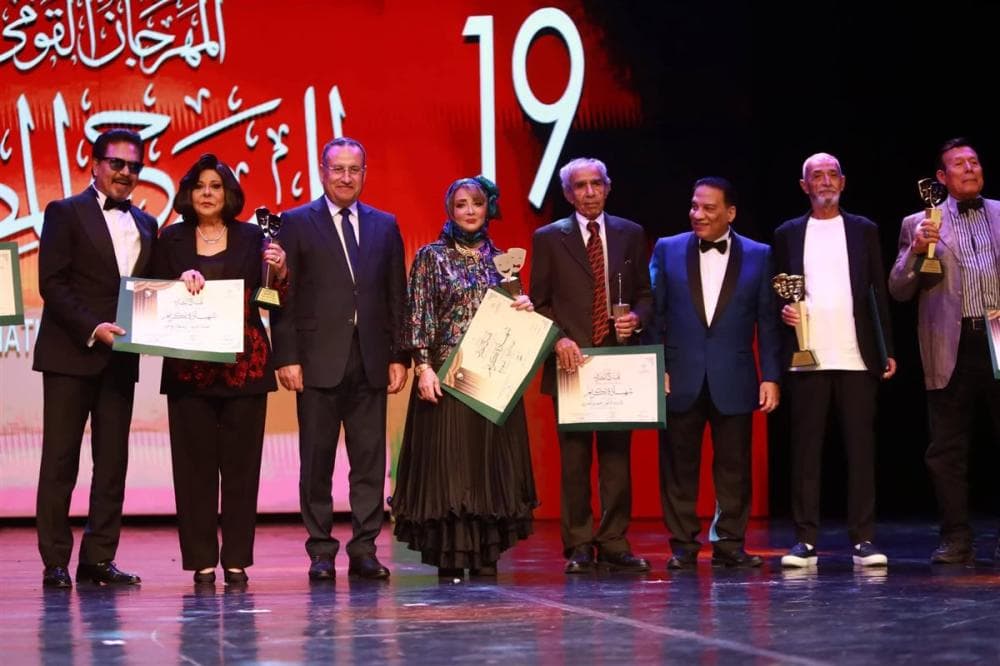 Honoring Esaad Younes and Shahira at Egyptian Theatre Festival