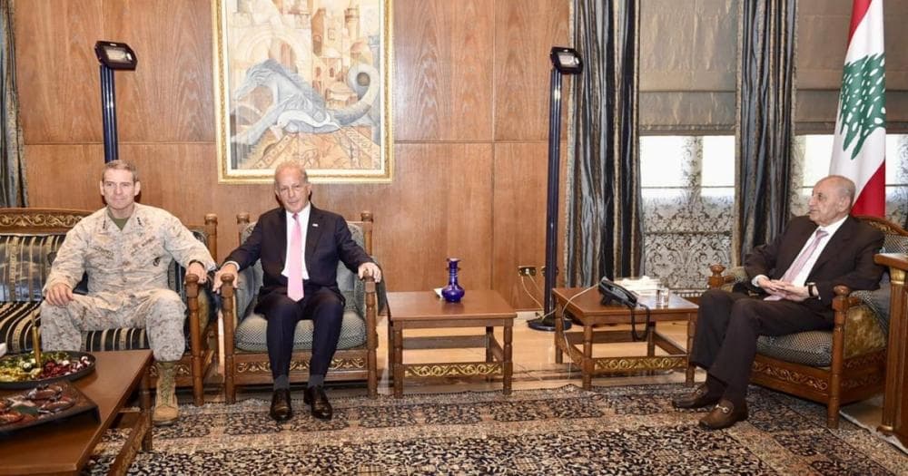 US ambassador after Berri talks: positive mood and ongoing talks