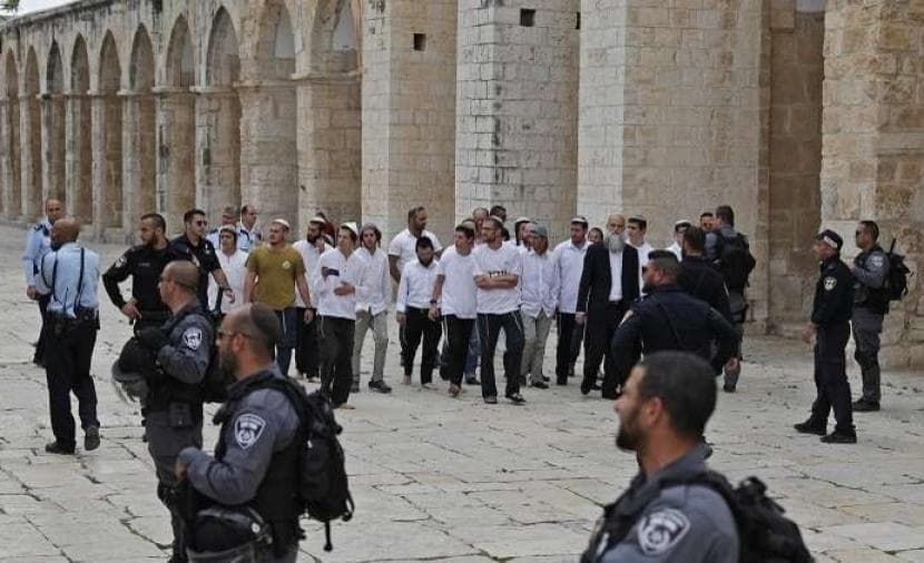 1064 settlers enter Al-Aqsa weekly