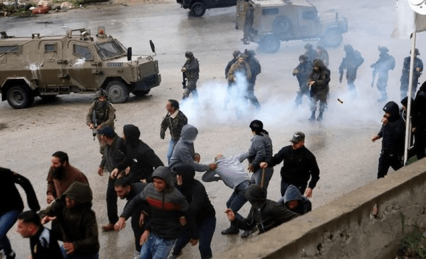 Injuries from suffocation in Surra Nablus attack