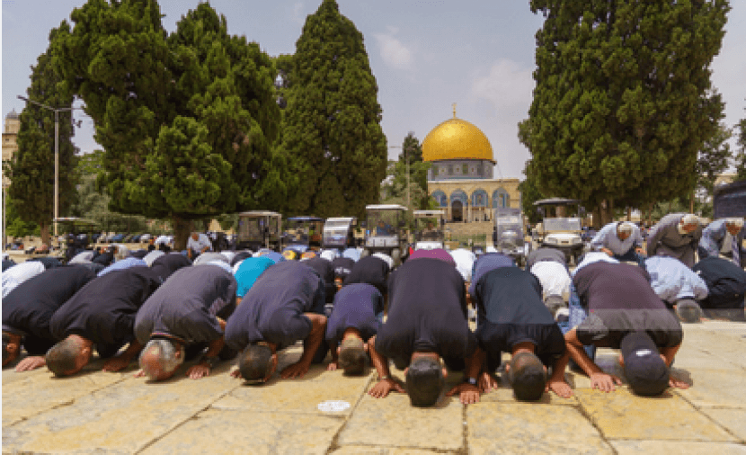 Calls for Friday prayer at Al-Aqsa