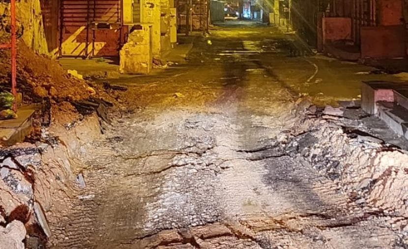 Sounds of explosions and gunfire at Noor Ashams Camp