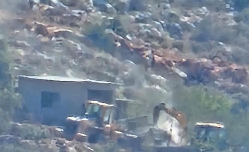 Occupation demolishes wells and plastic homes in Hebron