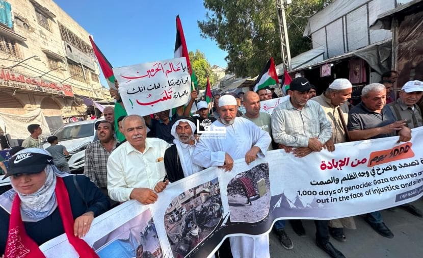 Gaza march urges end to genocide