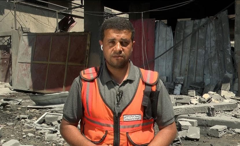 الدفاع المدني يعلن عن شهيدة وثلاث مفقودين في قصف بغزة