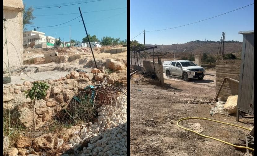 Occupation forces storm village of Al-Dairat south of Hebron and film residents’ houses