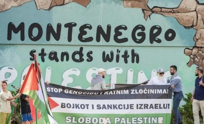 قافلة فلسطين تصل الجبل الأسود متجهة لتركيا