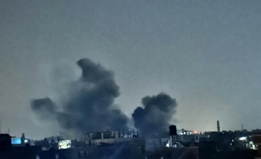 Occupation aircraft target mosque in Bureij and house in Jabalya
