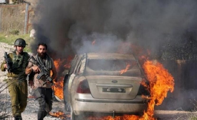 West Bank settlers damage vehicles and attack gatherings amid rising tensions