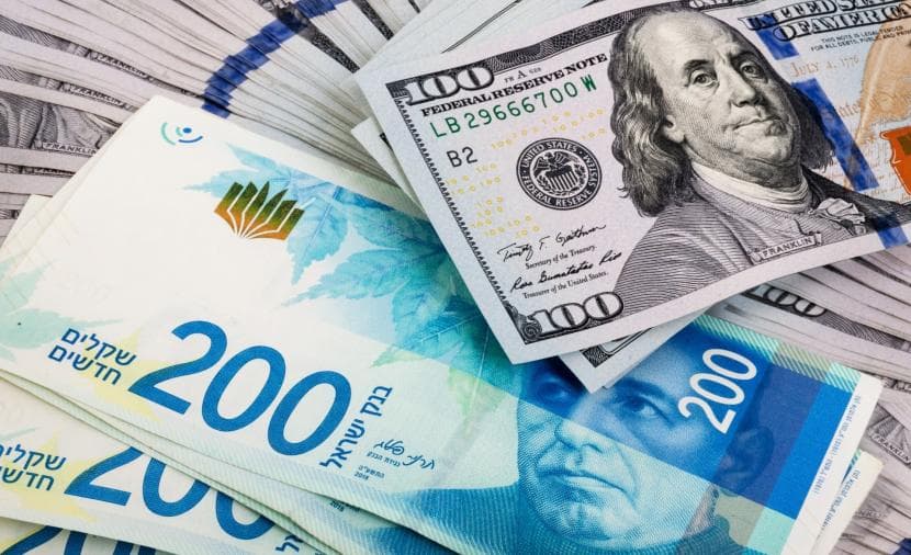 Foreign exchange rates vs shekel today