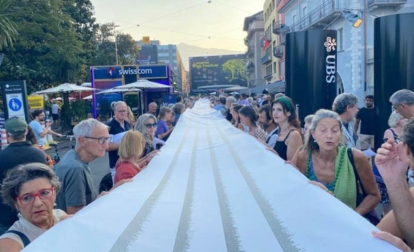 Switzerland displays coffin for Gaza martyrs