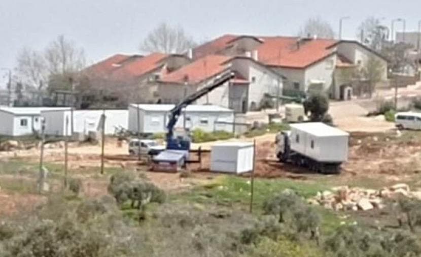 Two caravans installed in Burin Nablus