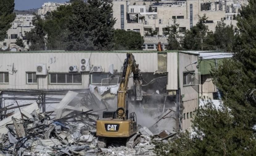 Hamas condemns UNRWA site demolition