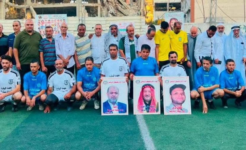 Memorial for Abu Shrayah and Al-Hassayna martyrs at sports event