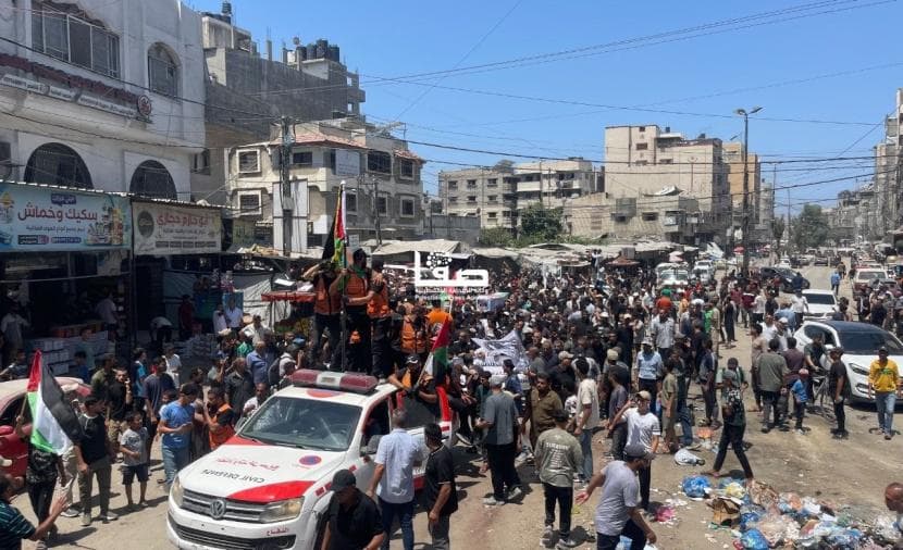 Funeral for 112 Gaza Sabra victims