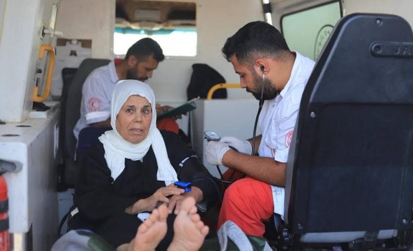 57 patients and companions leave Raphah crossing