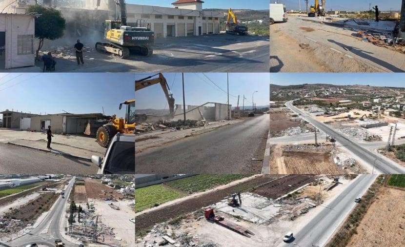 Occupation Tears Down 27 Jenin Businesses