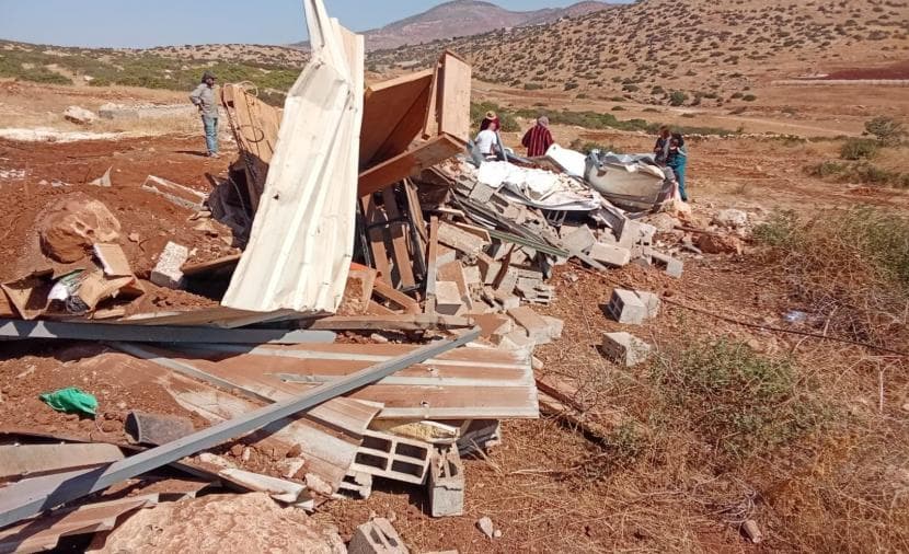 الاحتلال يقضي على منشأة زراعية شرق طوباس