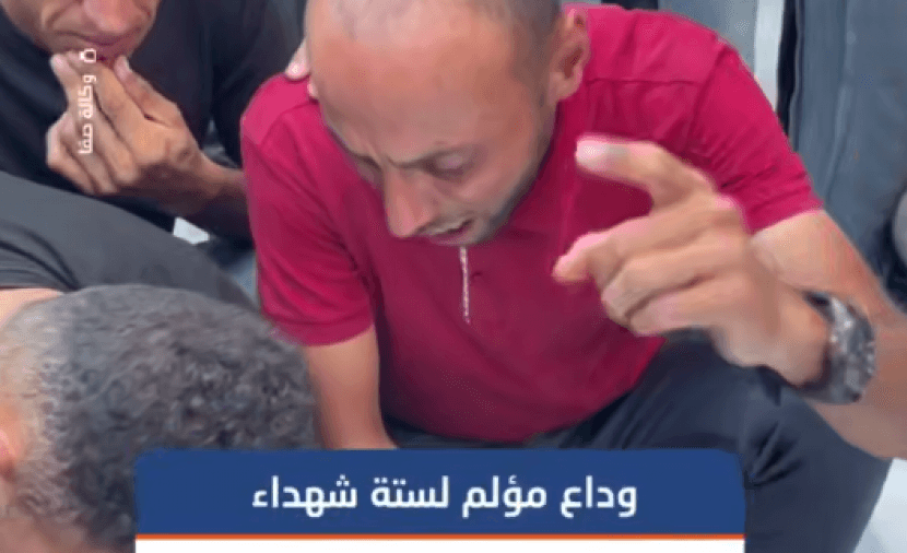 وداع مؤلم لستة شهداء غزة