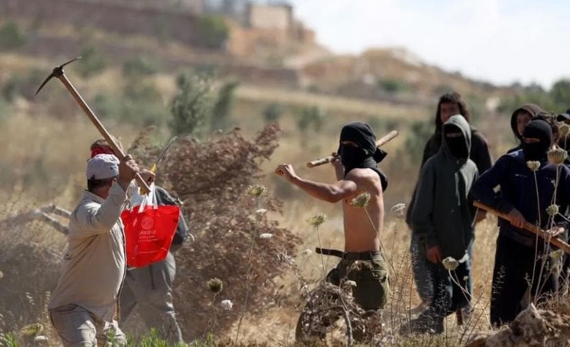 إصابة متضامن أجنبي ومواطنين في هجوم في يطا