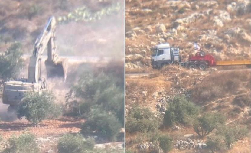 Excavations underway on Nablus bypass
