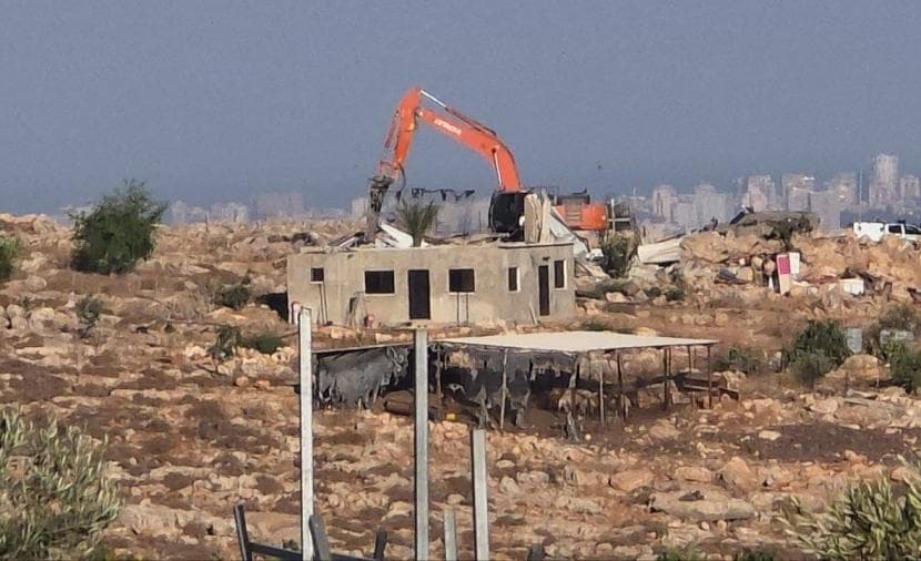 Occupation demolishes Bedouin settlement west of Salfit