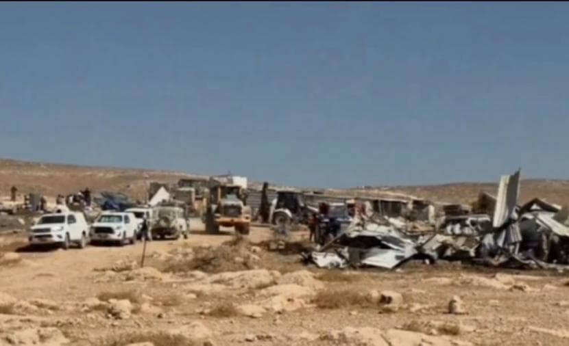 Occupation demolishes Khirbet Al-Fakhit