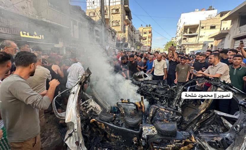 شهيدان وجرحى بغارة إسرائيلية غرب غزة
