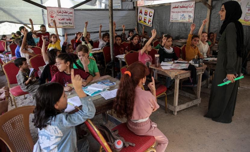 Gaza school year resumes after 3 years