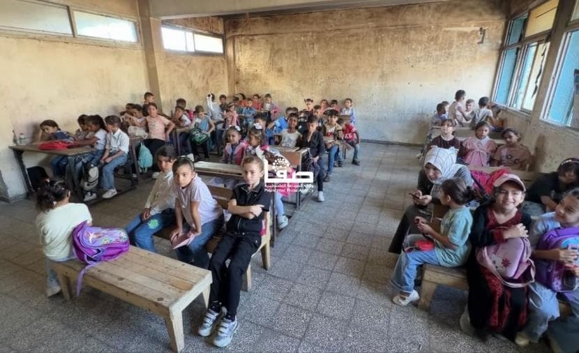 Students start school in damaged Nuseirat school despite war effects