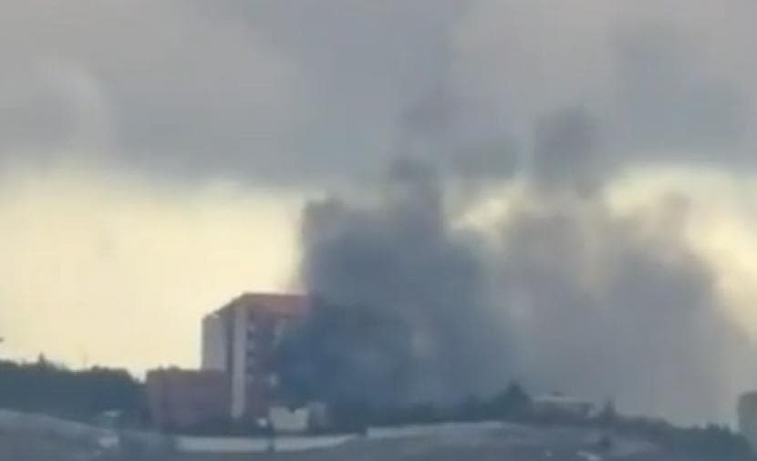 Army Sets Fire to Lebanon Hospital