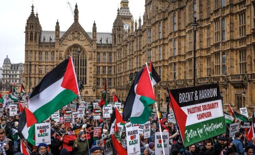 مظاهرة في برلين لدعم فلسطين