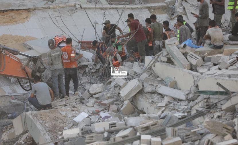 انهيار "السعادة" يسلط الضوء على الأزمة الإنسانية بغزة
